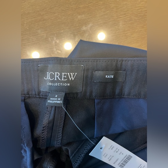 J Crew Collection, Kate, Satin Stretch Pants, NWT, women’s size 8 - Picture 6 of 7